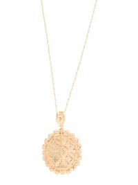 YELLOW GOLD, OPAL AND DIAMOND PENDANT/NECKLACE