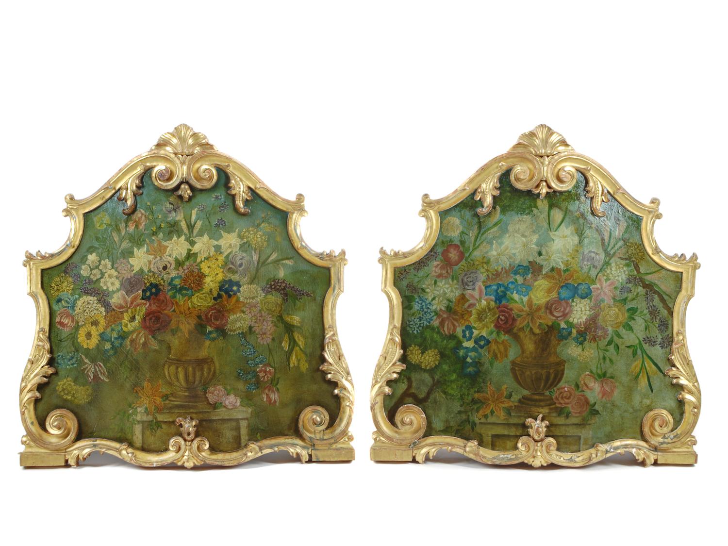 A Pair of Italian Painted Panels