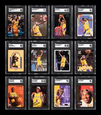 A Group of 12 Graded 1996-97 Kobe Bryant Rookie Basketball Cards,