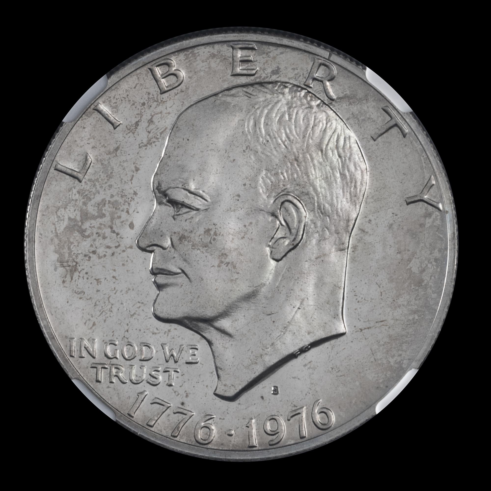 A United States 1976-S Eisenhower: Type 2 $1 Proof Coin — NGC GRADED PF64 CAMEO