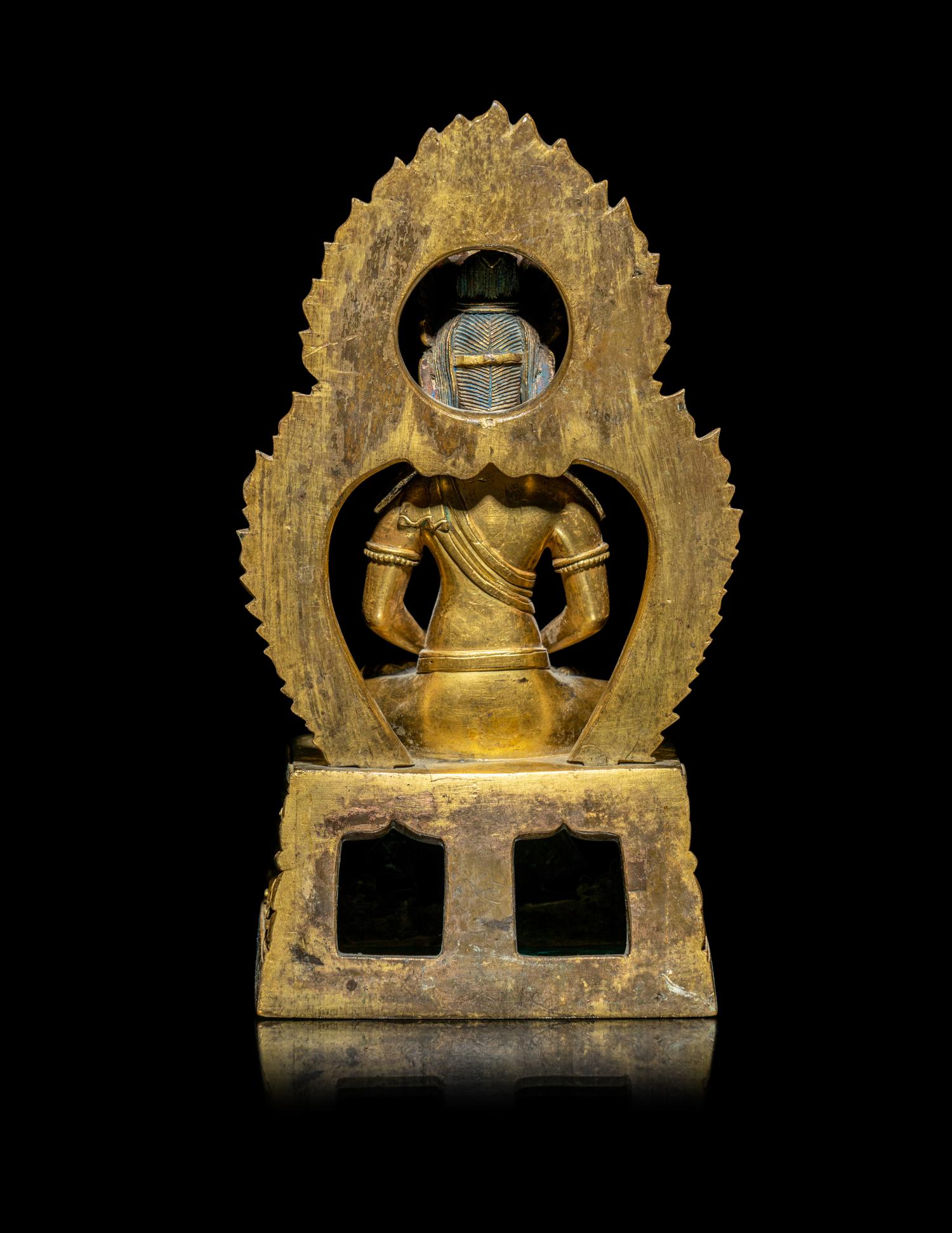 A Chinese Gilt Bronze Figure of Bodhisattva
