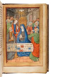 MASTER OF RAOUL DU FOU and JEAN SERPIN (both active Rouen, c. 1480-1520). Book of Hours, use of Rouen, in Latin and French, illuminated manuscript on parchment [France, Rouen, c. 1480-1490]