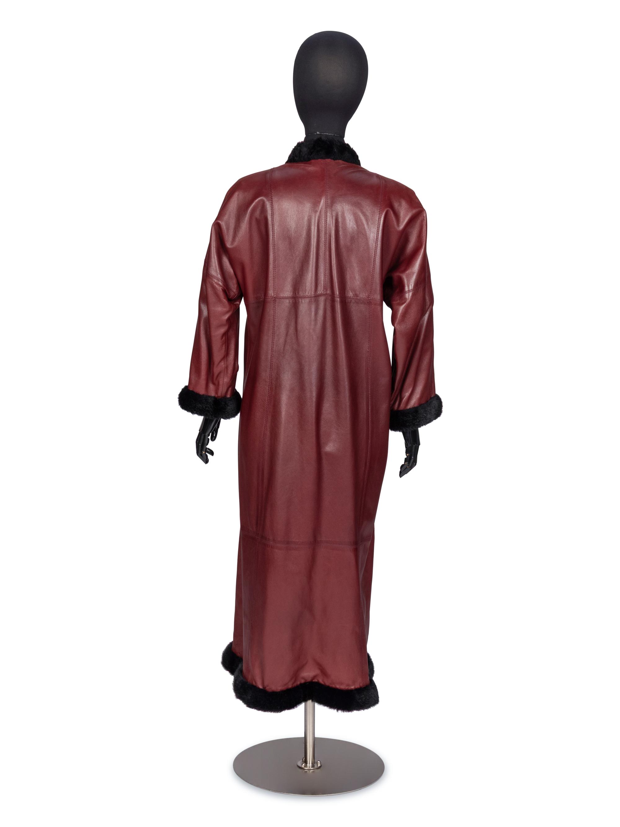 Givenchy, Red Lambskin Coat