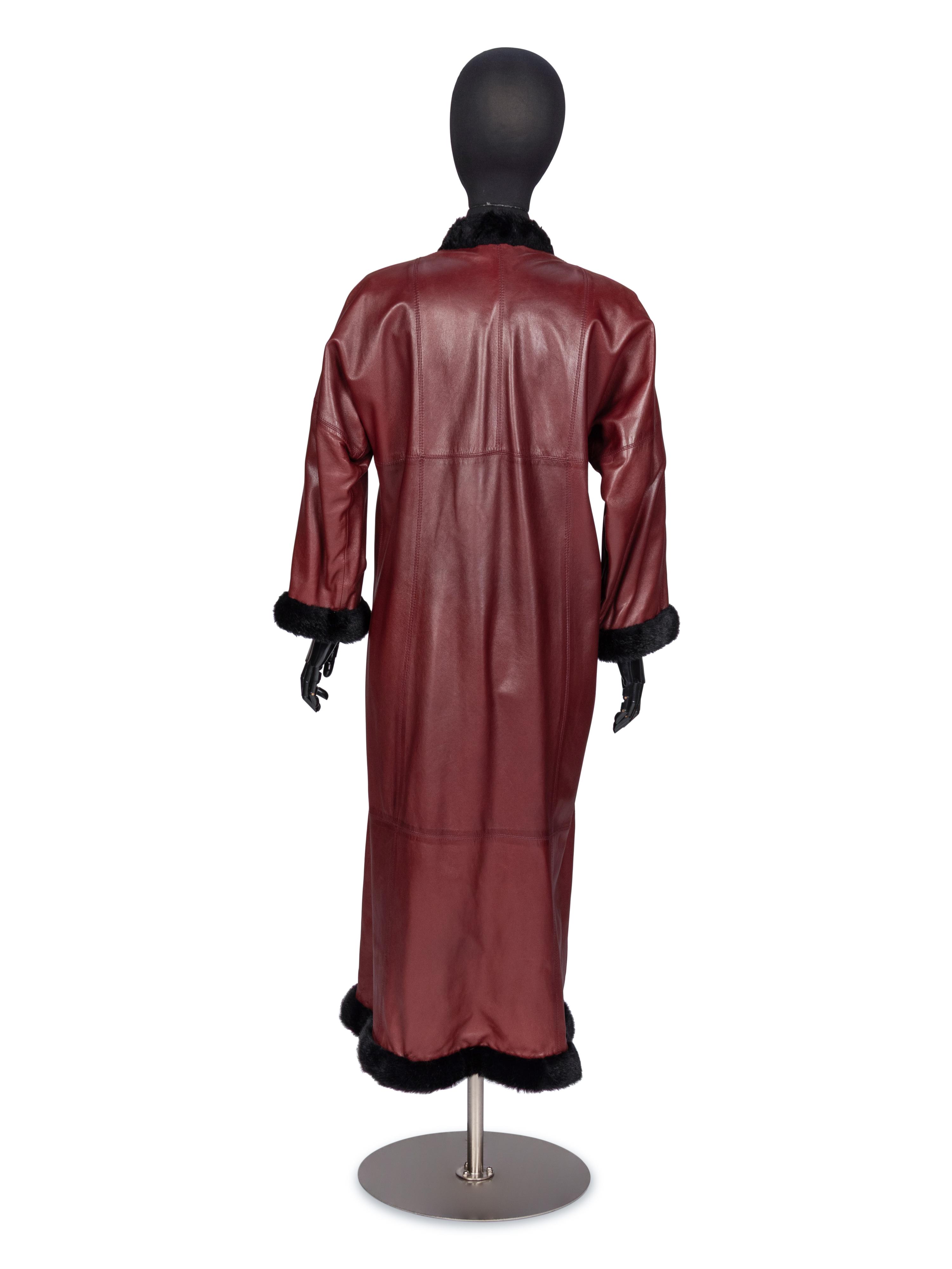 Givenchy, Red Lambskin Coat