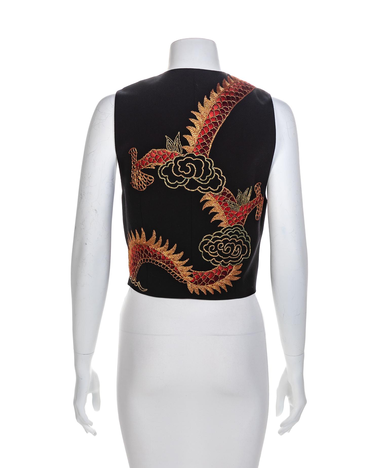 Emanuel Ungaro Dragon Vest, 1980-90s Size label: 6
