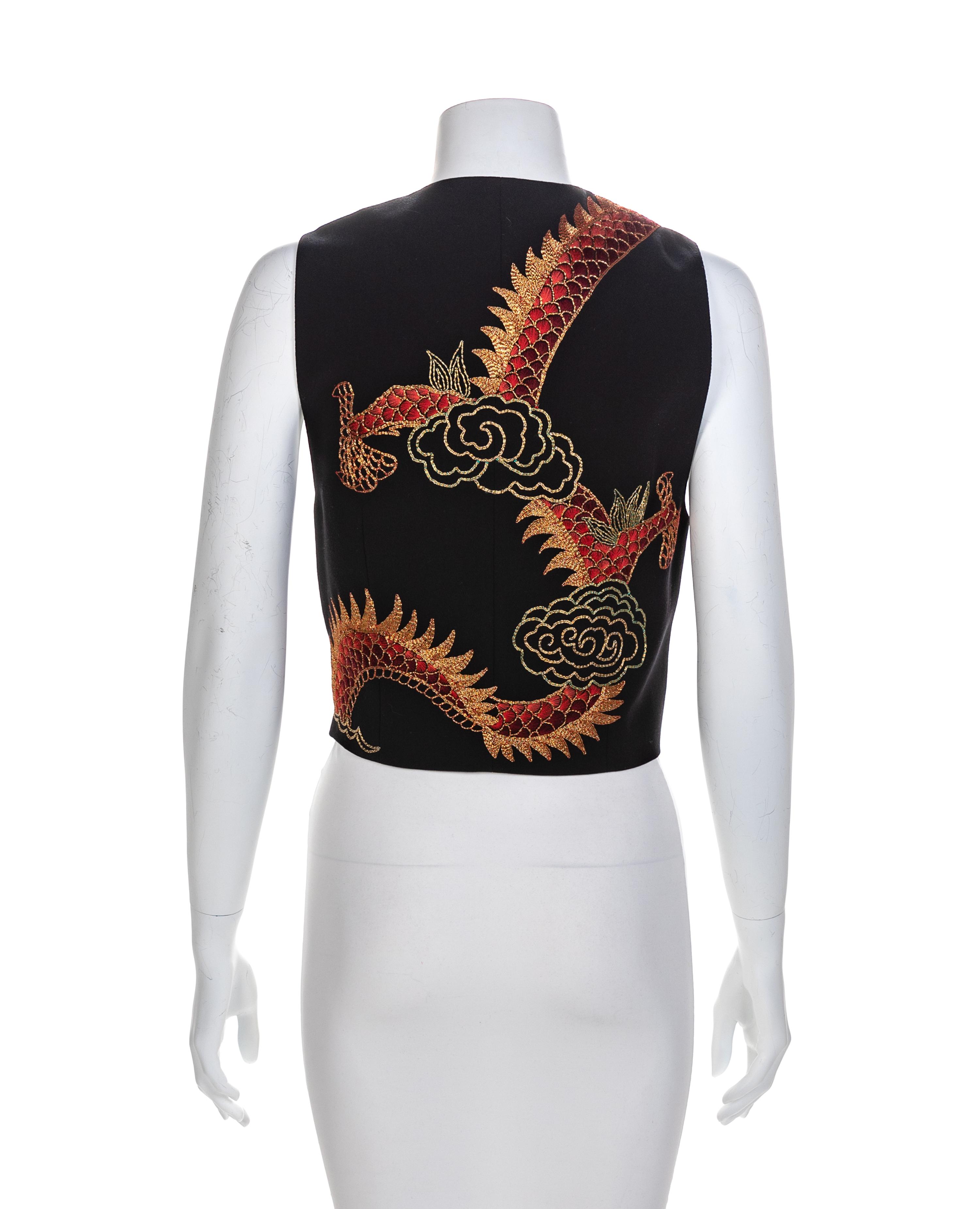 Emanuel Ungaro Dragon Vest, 1980-90s Size label: 6
