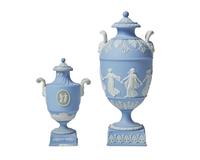 Two Wedgwood Jasperware Covered Urns
