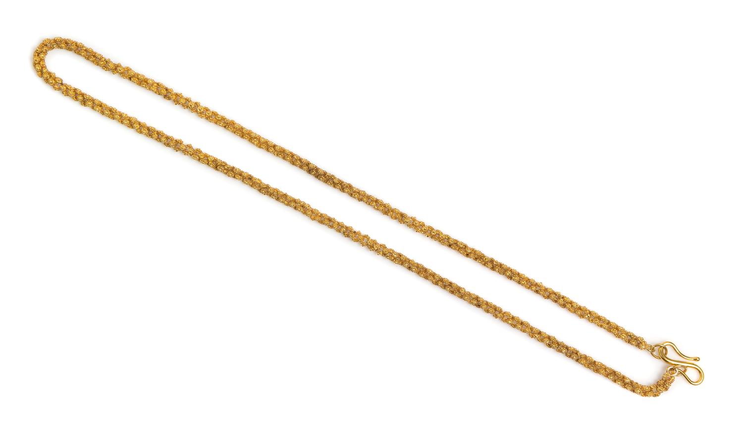 A High Karat Gold Chain Necklace, 12.40 dwts.