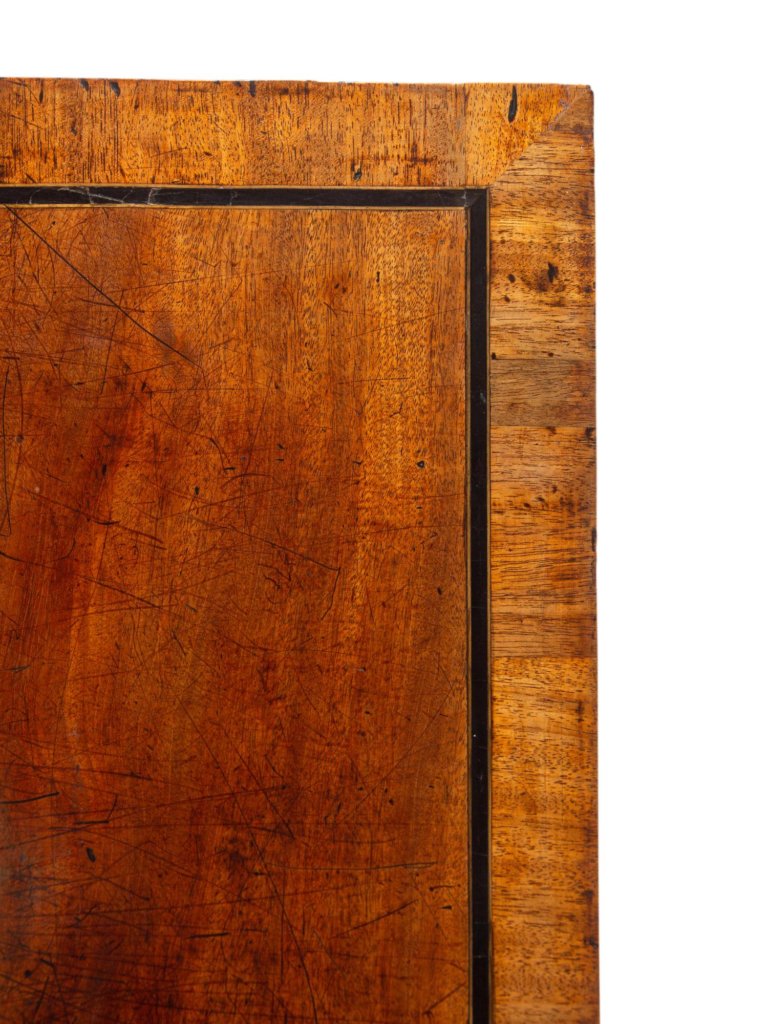 A George III Mahogany and Ebony-Inlaid Serving Table in the Manner of Thomas Chippendale