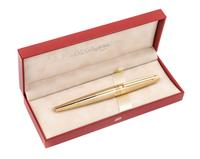 An S.T. Dupont Gold-Plated Ellipsis Fountain Pen