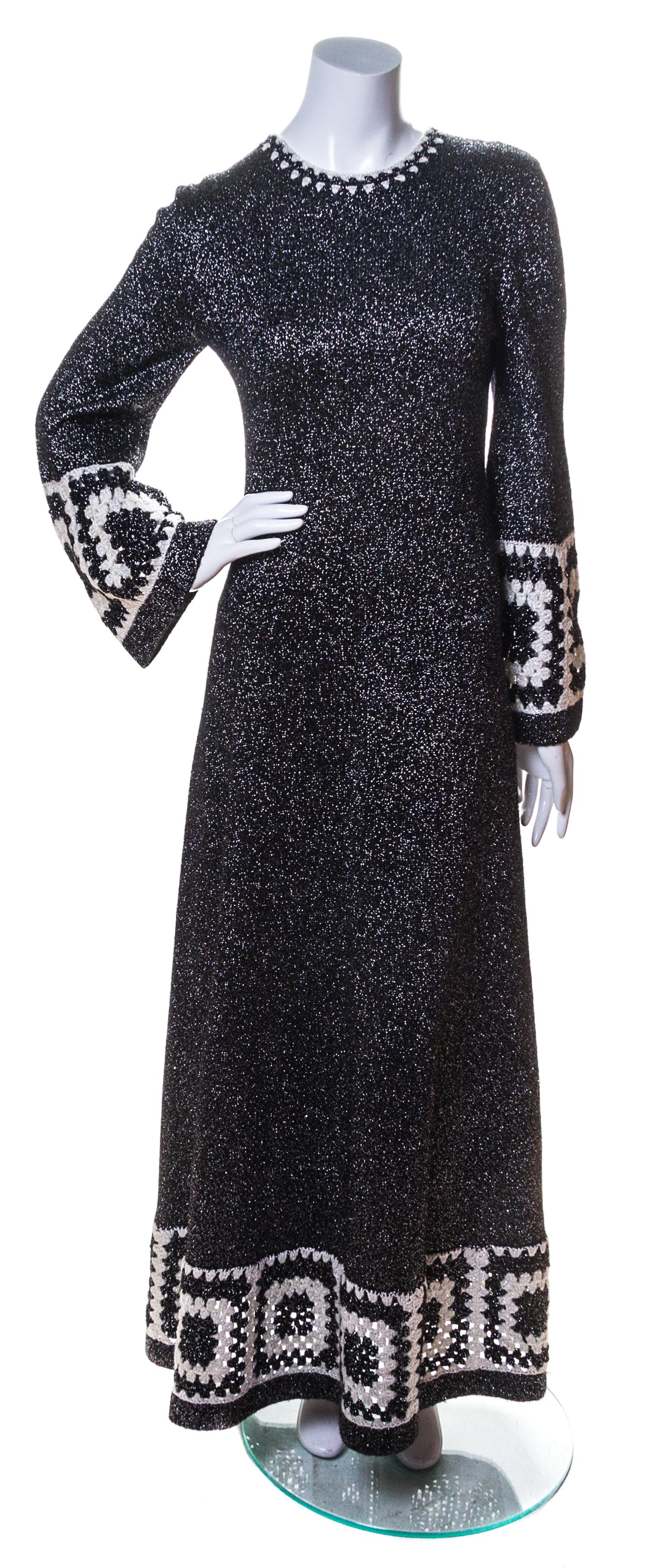 A Roger & Gallet Metallic Knit Dress,