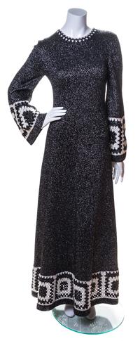 A Roger & Gallet Metallic Knit Dress,