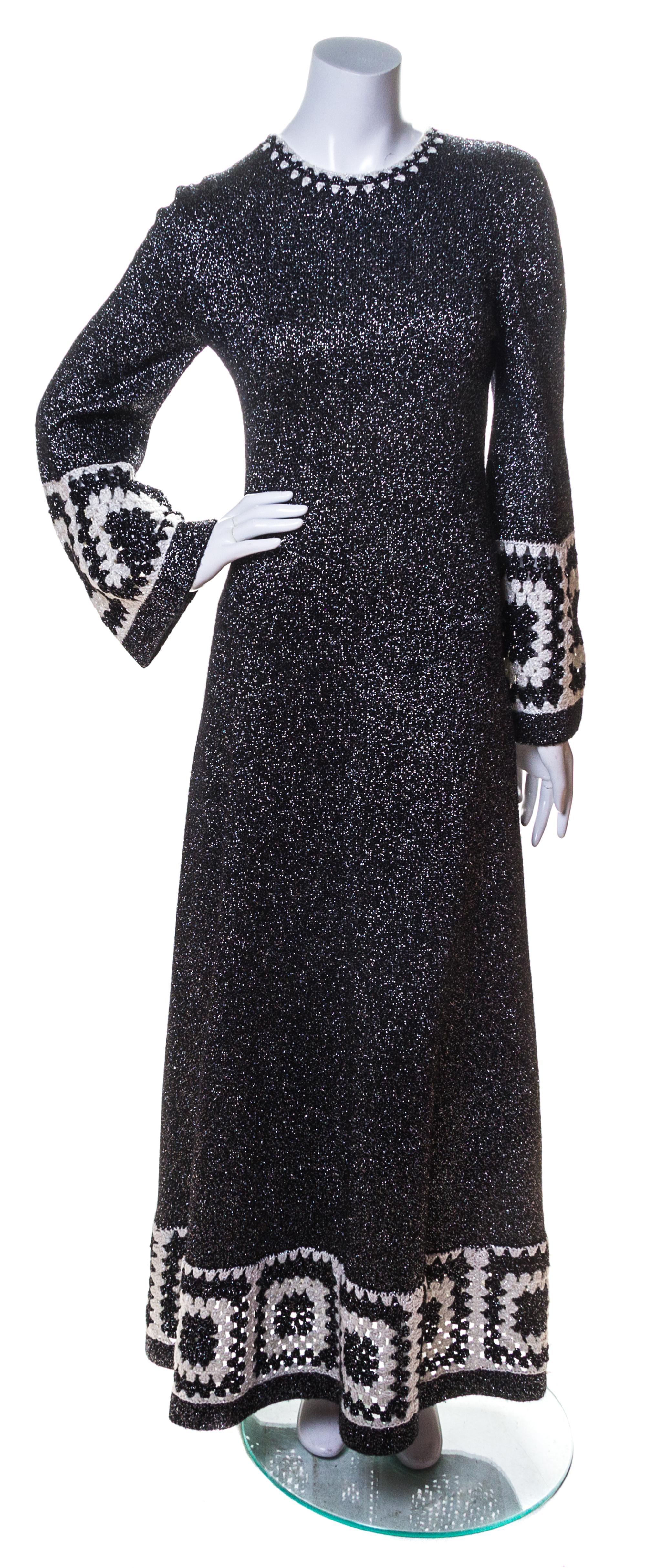 A Roger & Gallet Metallic Knit Dress,