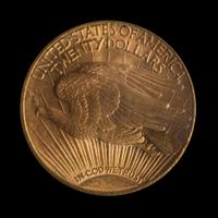 A United States 1909-S St. Gaudens $20 Gold Coin