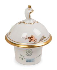 A Royal Copenhagen Golden Basket Porcelain Dinner Service