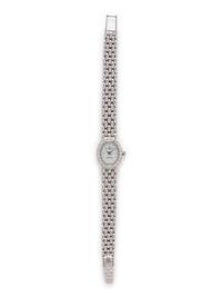 BAUME & MERCIER FOR TIFFANY & CO., 14K WHITE GOLD AND DIAMOND WATCH