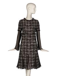 Chanel Pleated Tweed Dress