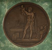 An Empire Style Gilt Bronze Tripartite Frame on Stand