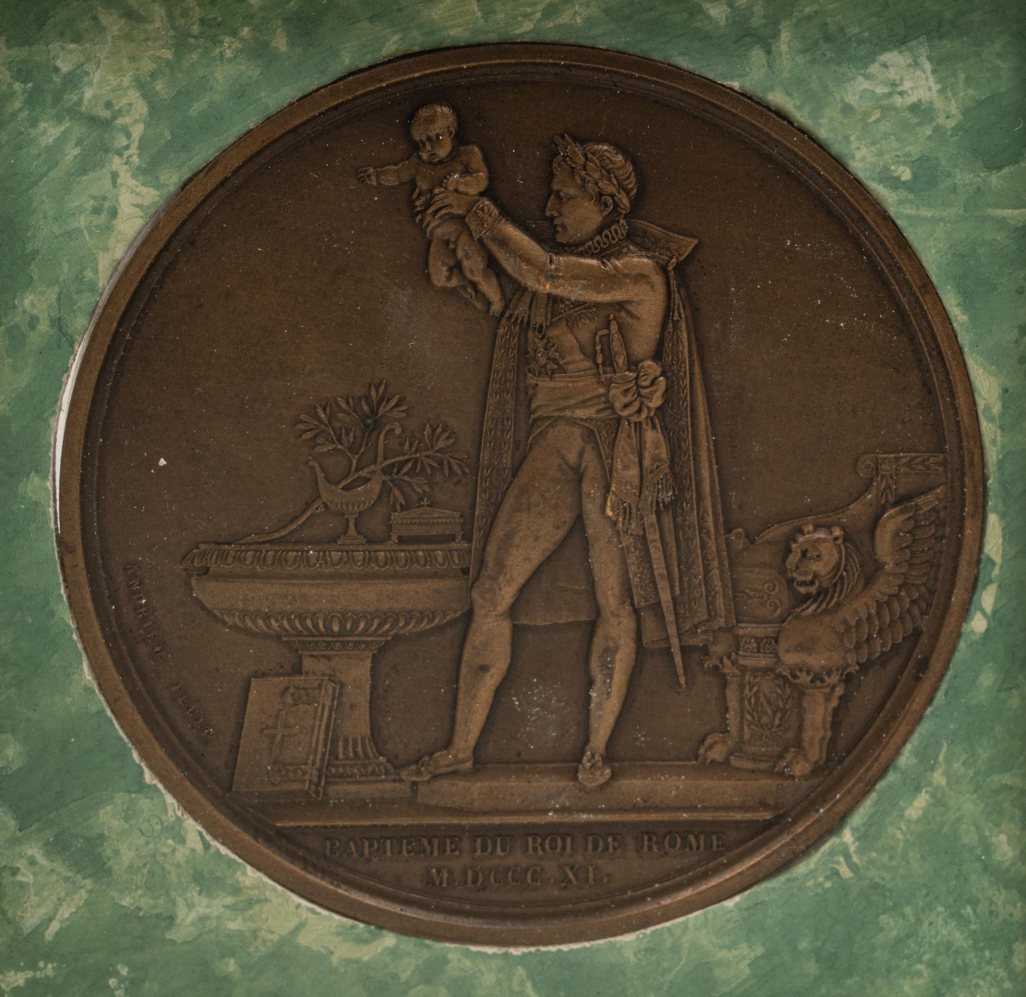 An Empire Style Gilt Bronze Tripartite Frame on Stand