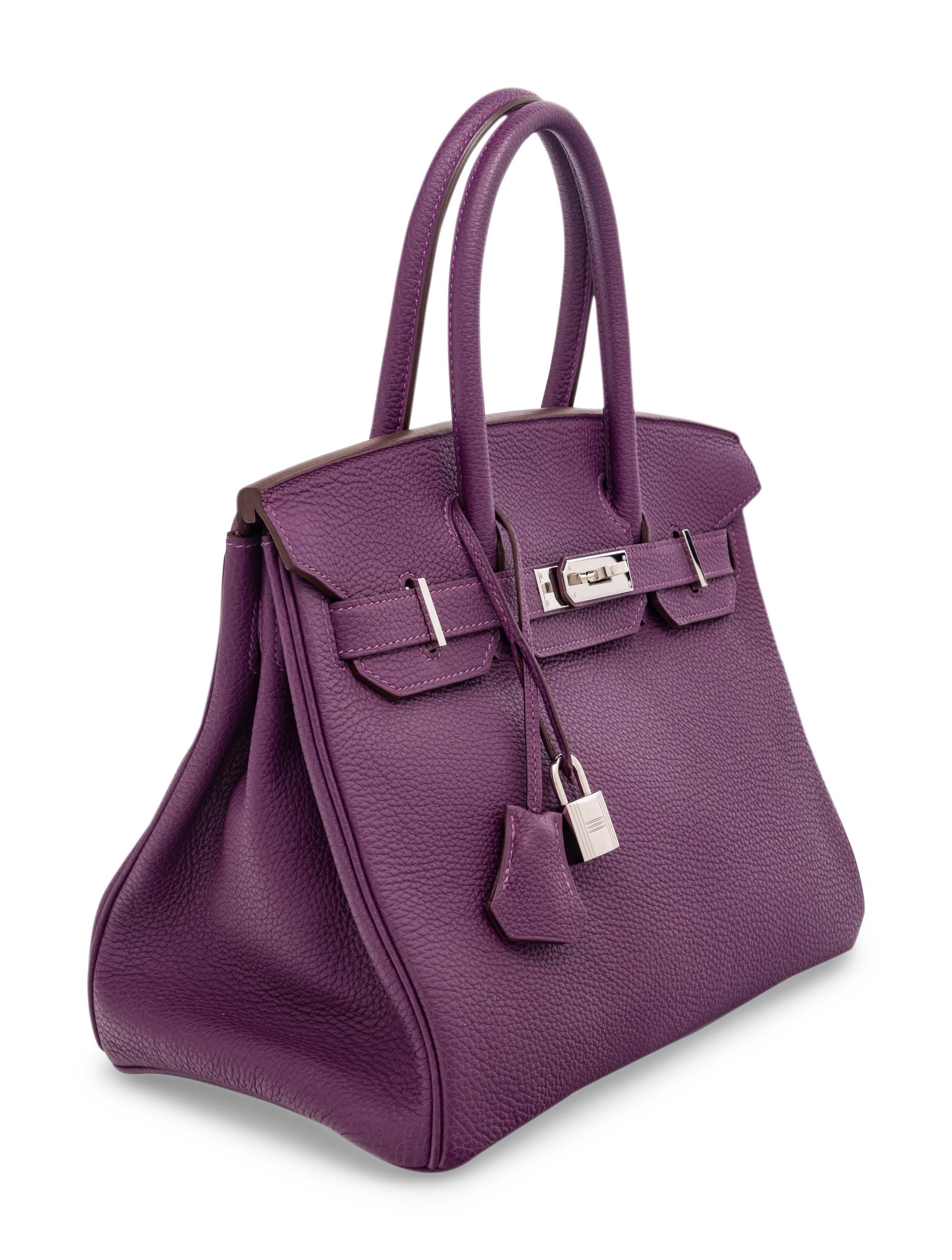 HERMÈS BIRKIN 30 IN ANEMONE TOGO LEATHER