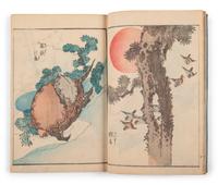 Two Japanese Illustrated Books after Katsushika Hokusai