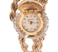LaFemme, 14K Yellow Gold and Diamond Surprise Watch