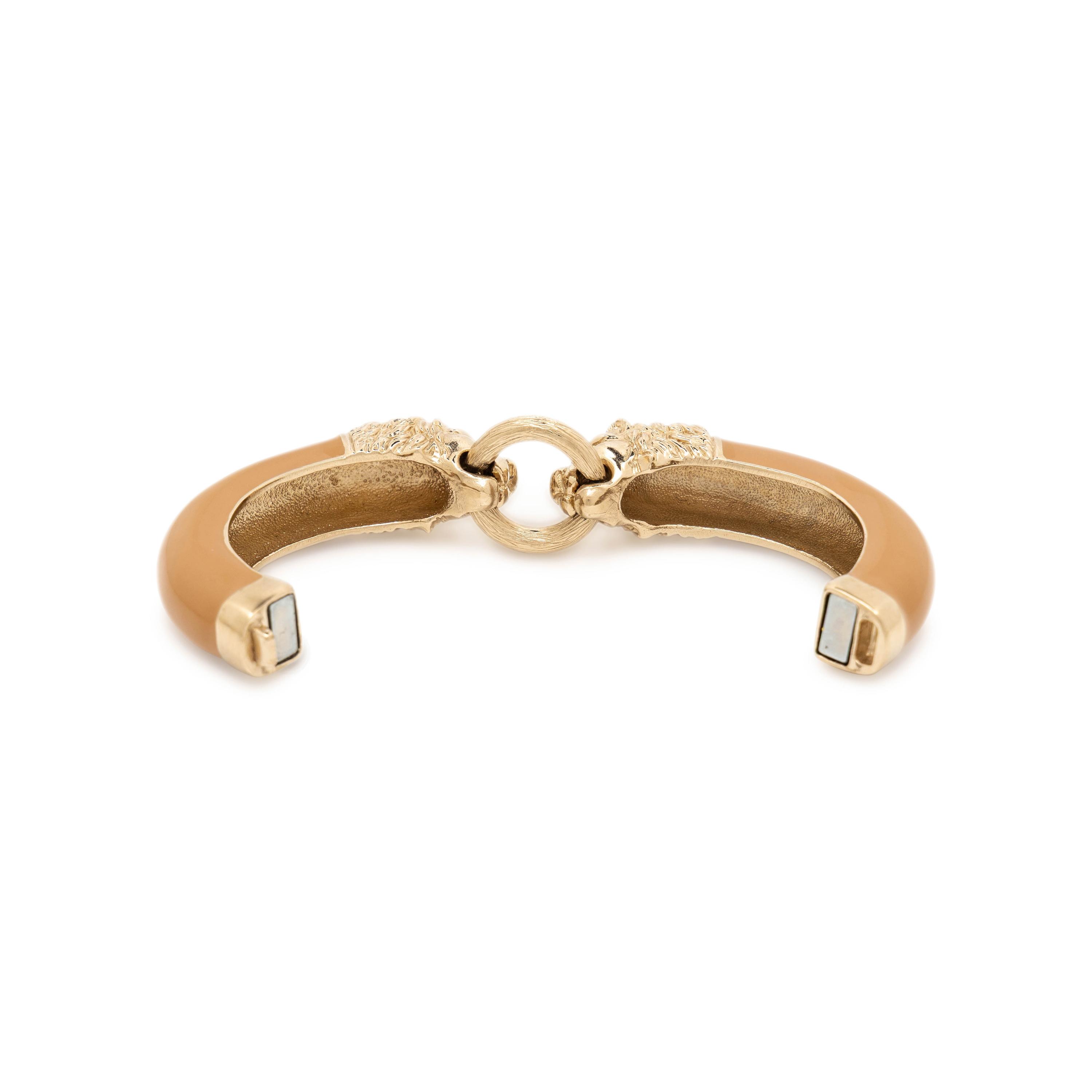 Chanel, Double Lion's Head Cuff Bracelet