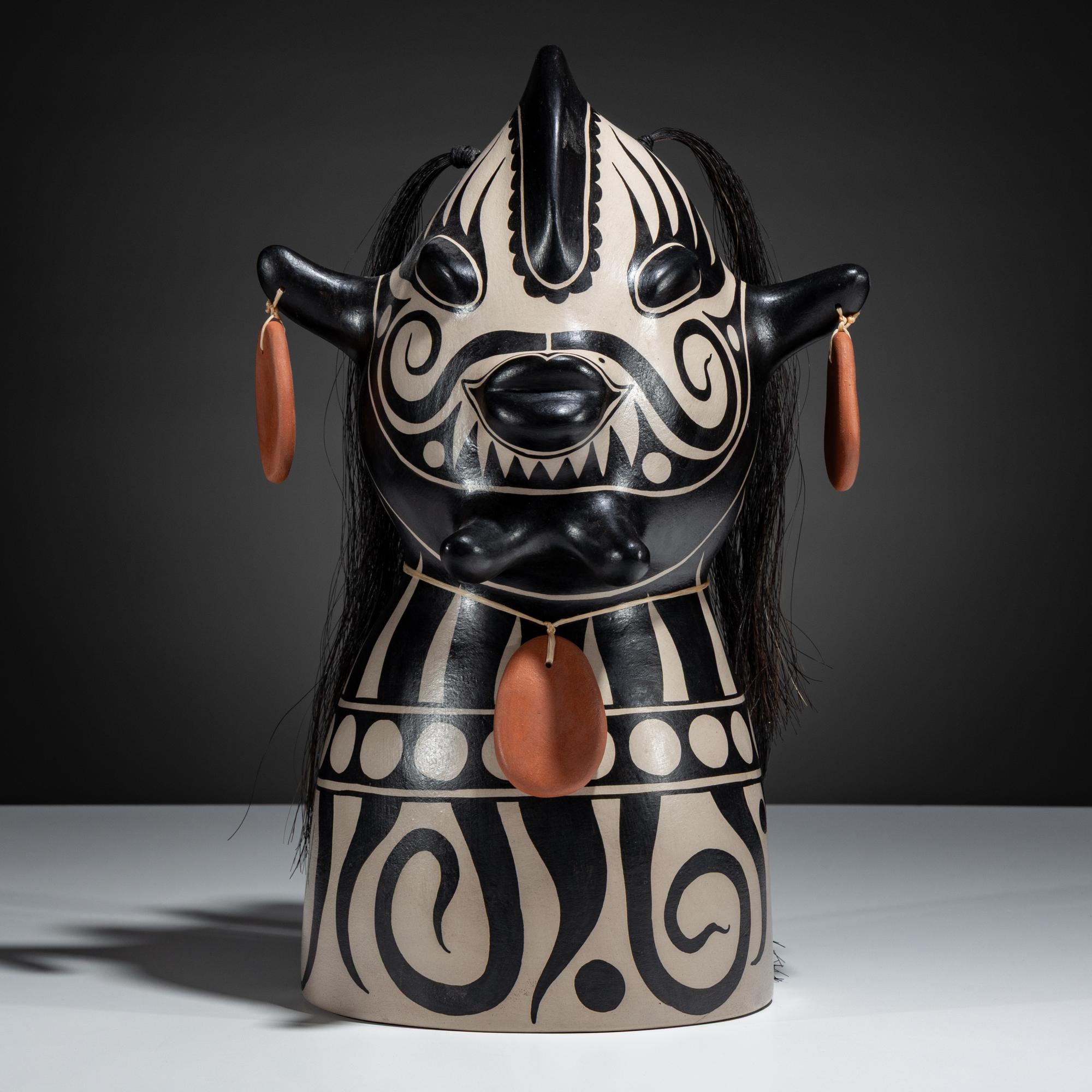 Pottery Figural Bust