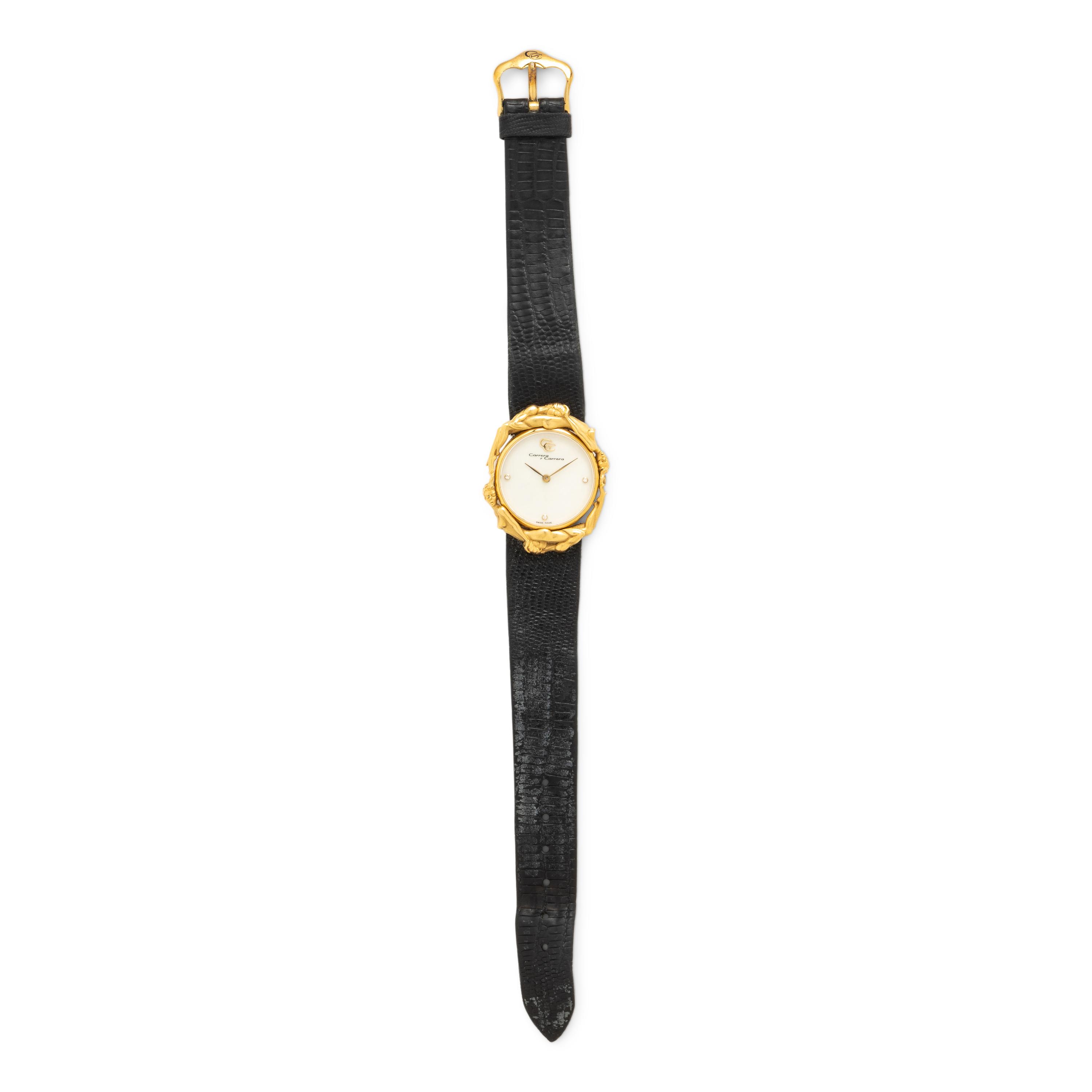 Carrera y Carrera, Ref. 31406, Yellow Gold 'Adam and Eve' Watch