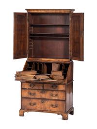 A George I Walnut Secretary Desk