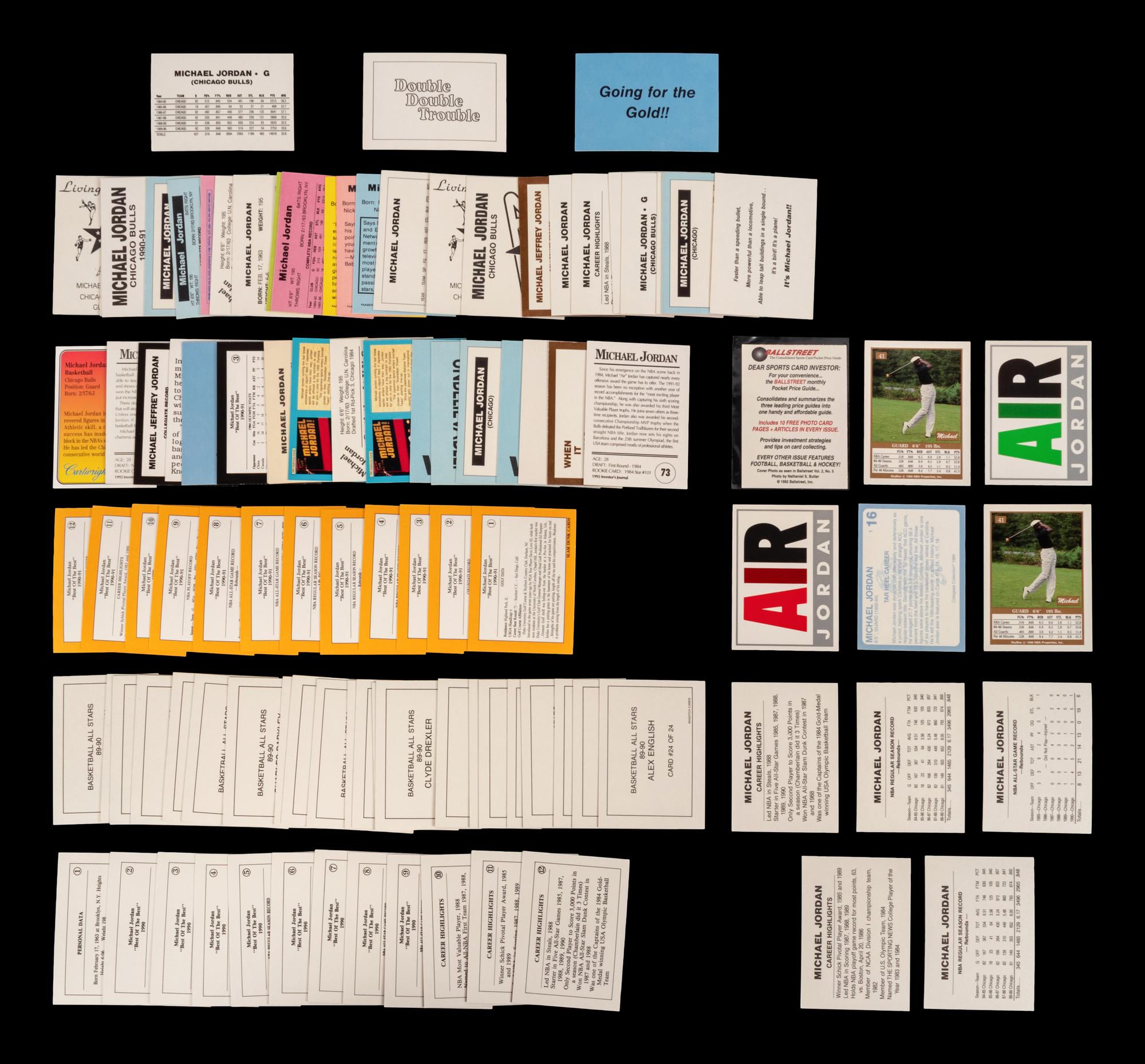 A Large Group of Assorted 1980s-90s Unlicensed Michael Jordan Basketball Cards