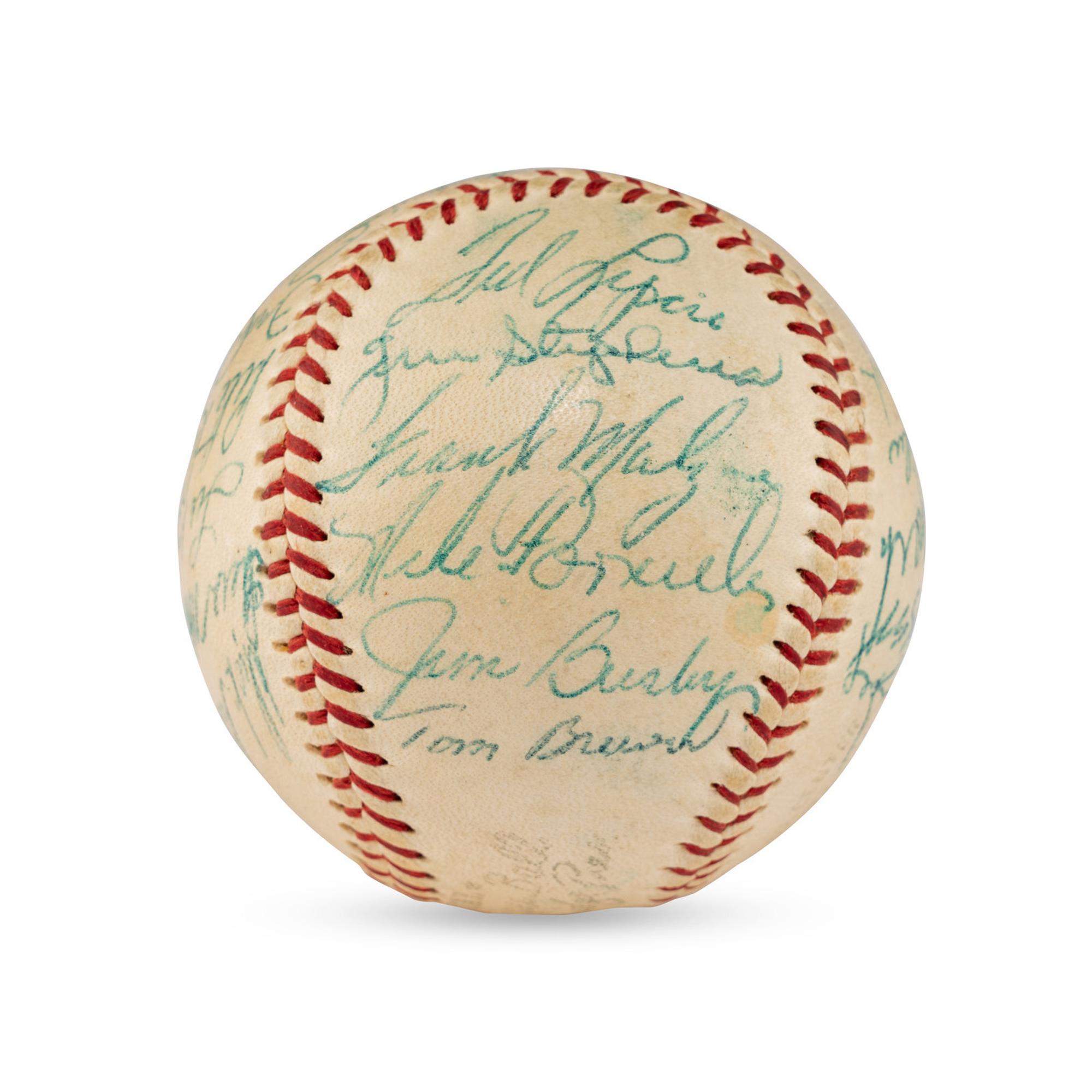 A Large Group of Assorted 1950s-2000s Boston Red Sox Team Signed Autograph Baseballs