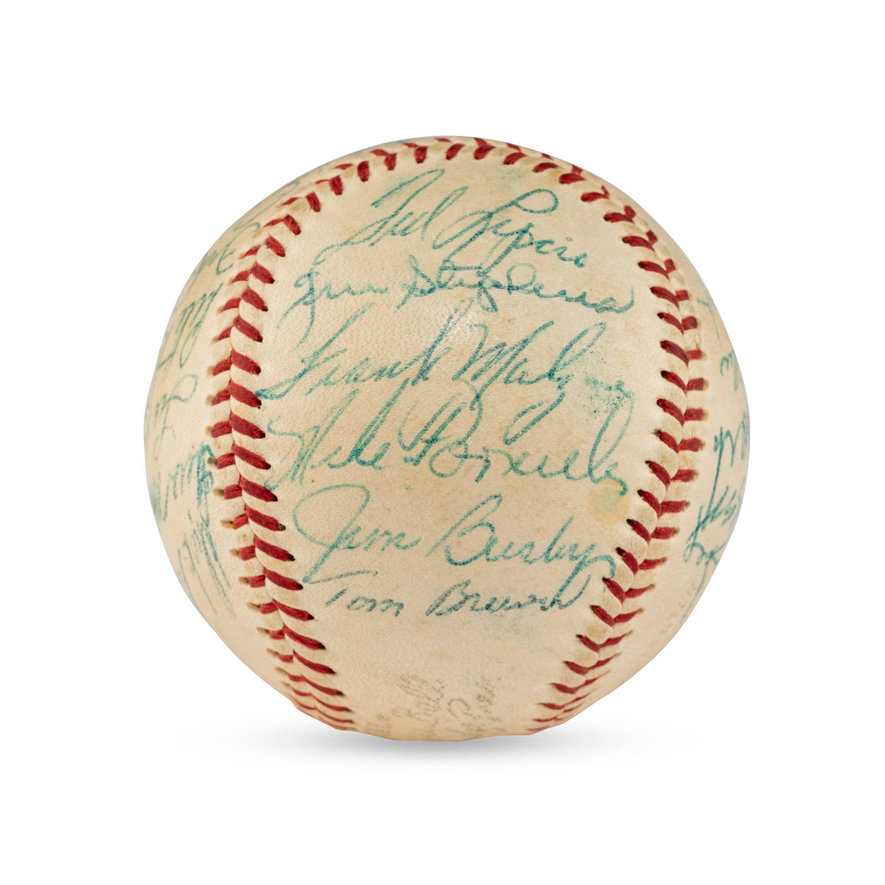 A Large Group of Assorted 1950s-2000s Boston Red Sox Team Signed Autograph Baseballs