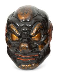 A Group of Four Japanese Lacquer Masks