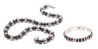 A Collection of Silver, Hematite, and Multigem Jewelery, Mexico, 97.50 dwts.