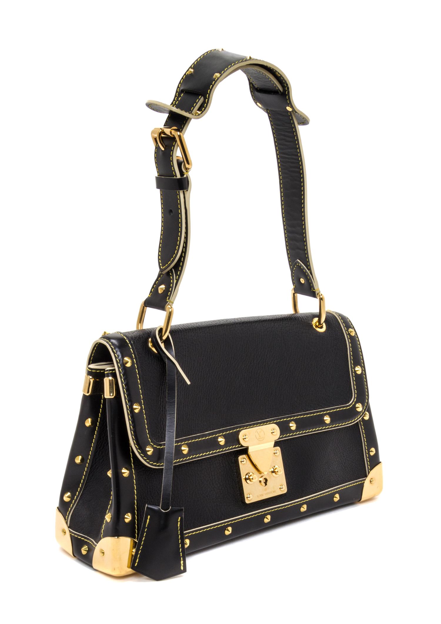 A Louis Vuitton Black Suhali Le Talentueux Handbag, 12.25" x 7" x 3.5".