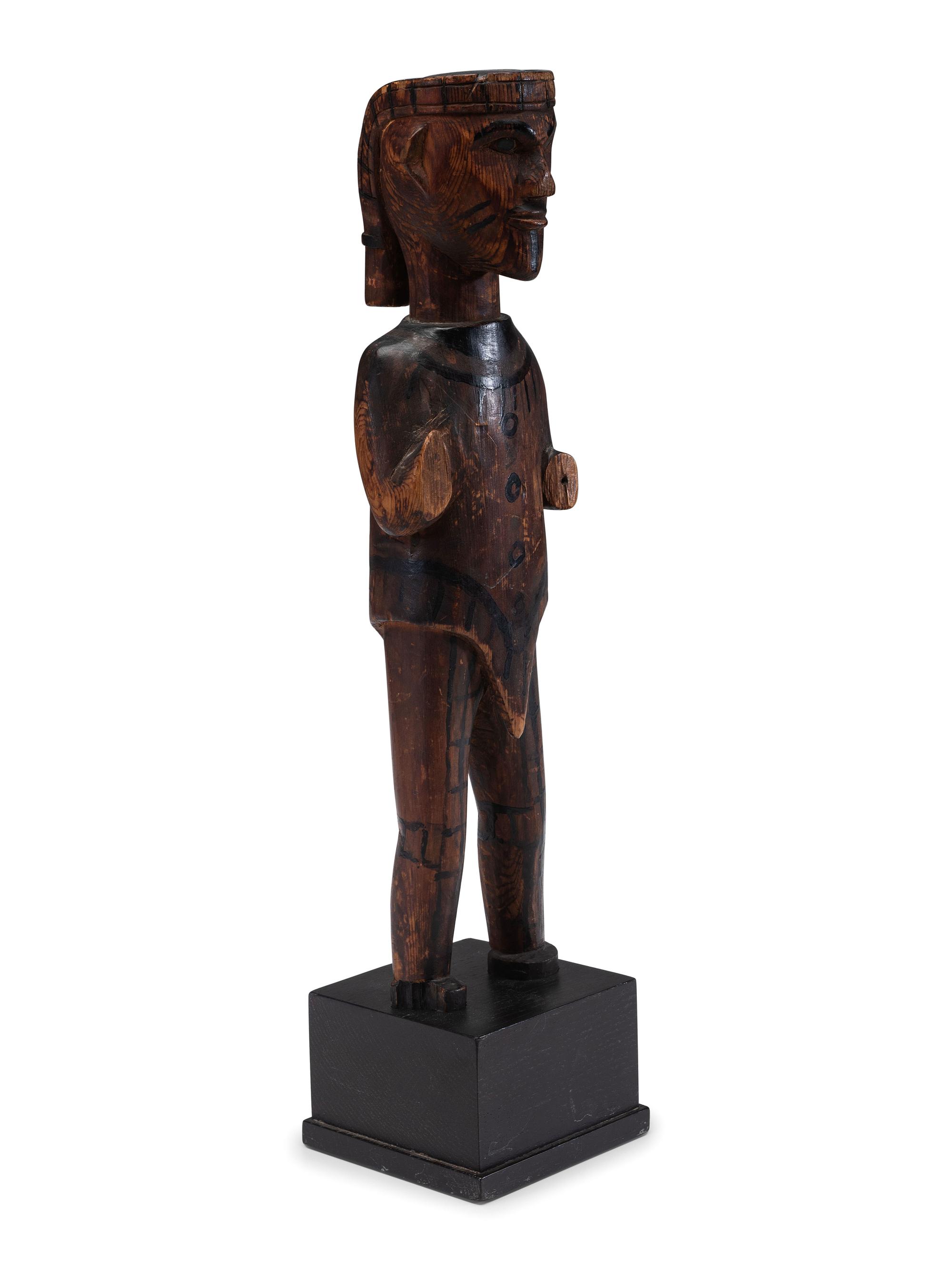 Quinault Carved Wood Figure