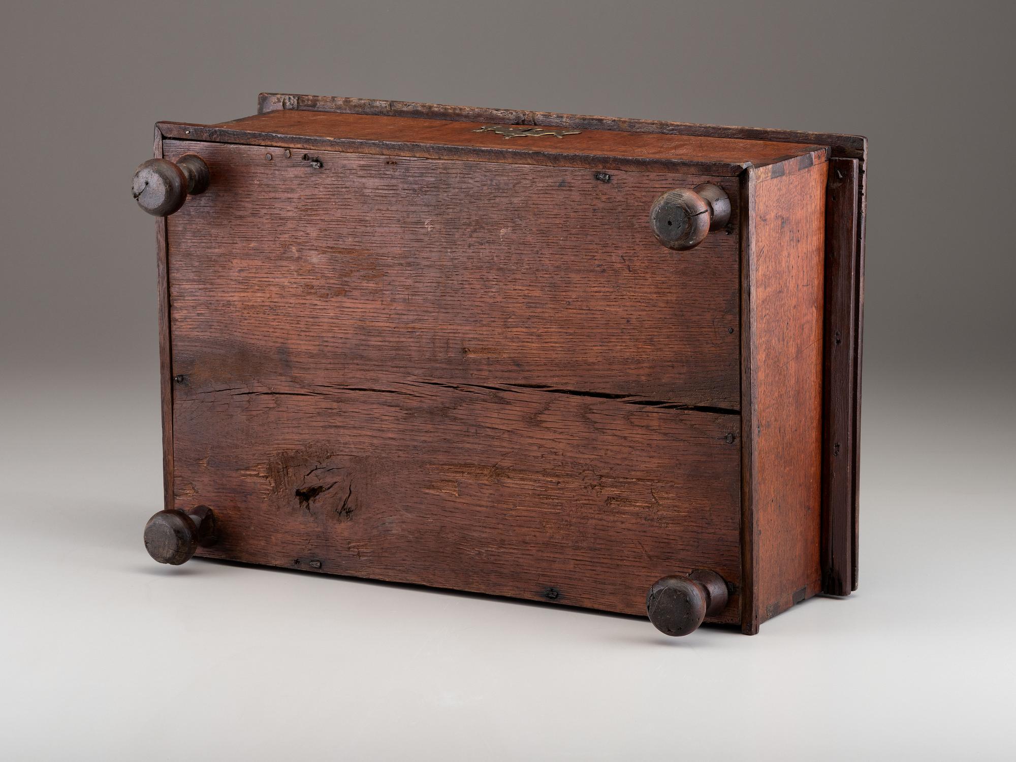 A William and Mary Style Walnut Bible Box