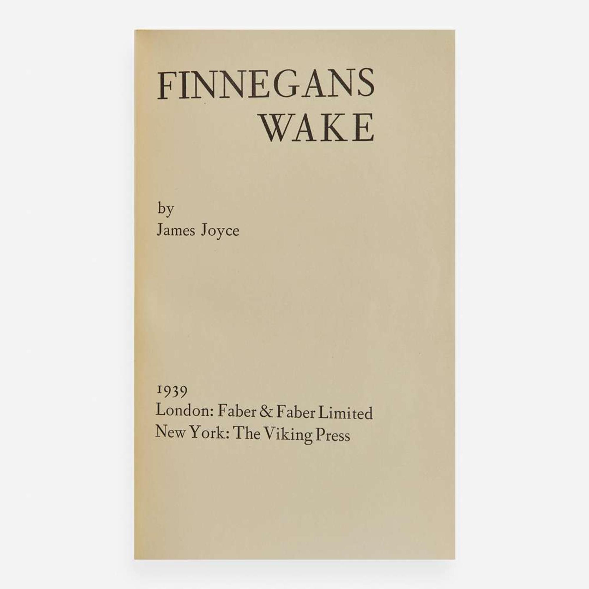 [Literature] Joyce, James Finnegans Wake