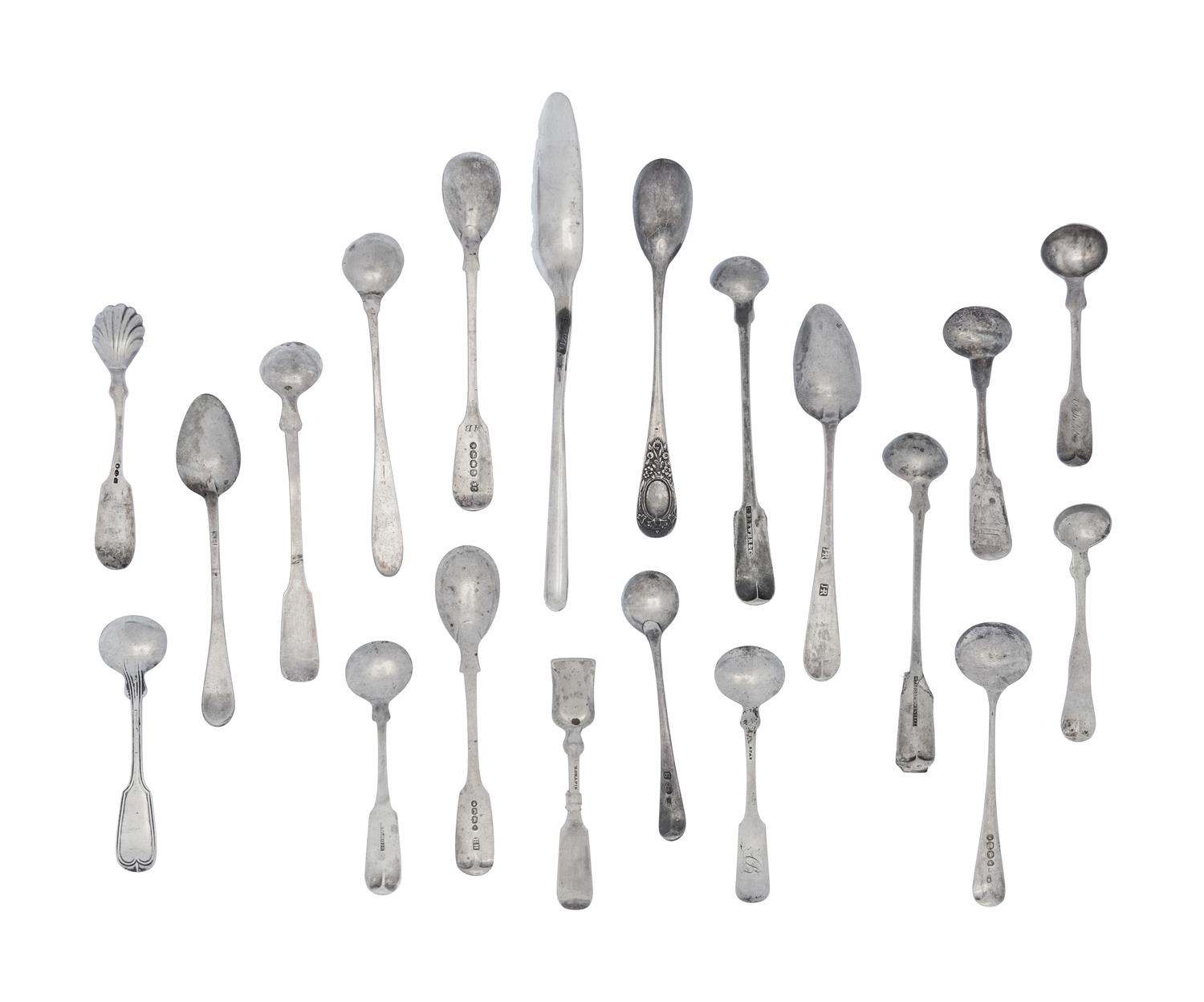 A Collection of American Silver Flatware Articles