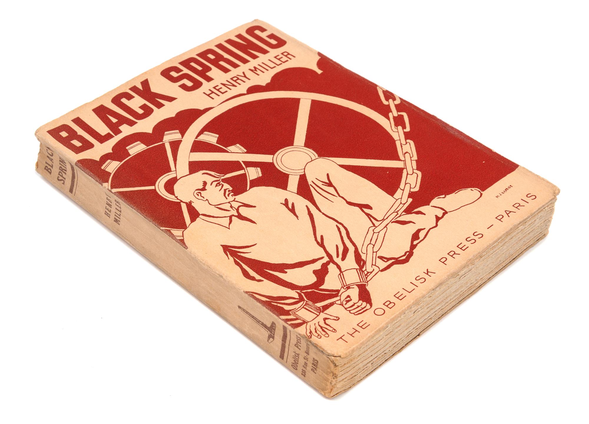 MILLER, Henry (1891-1980). Black Spring. Paris: Obelisk Press, [1936].
