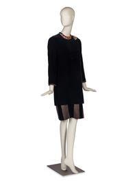 Martin Ross Dress Accompanied by Two Pieces of Costume Jewelry
