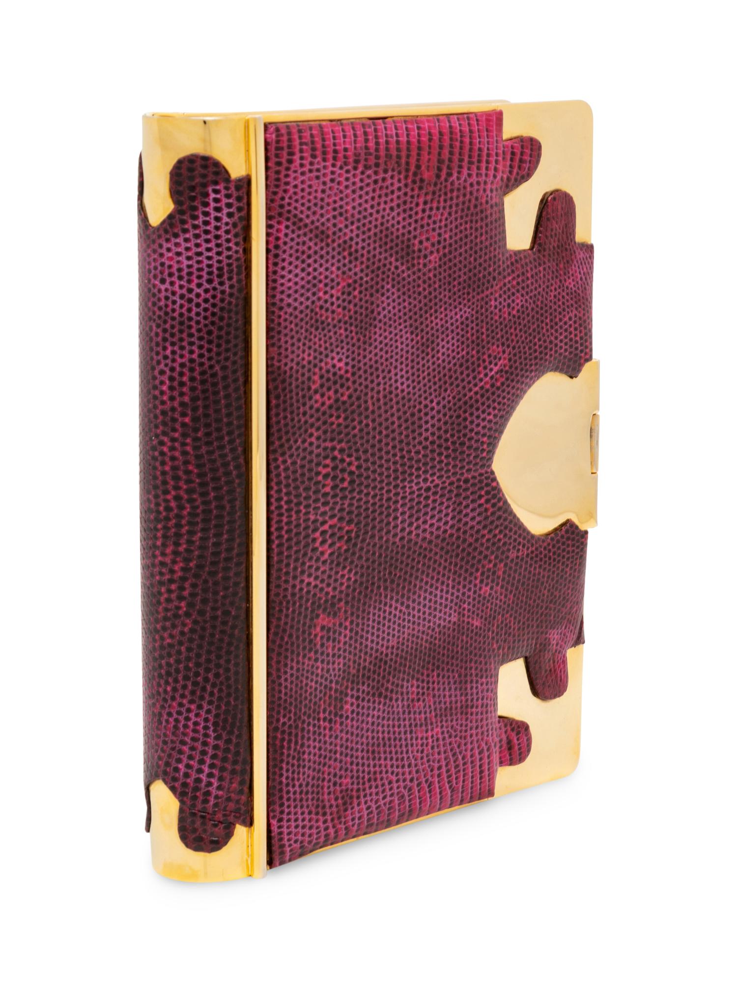 Judith Leiber, Snakeskin Book Clutch