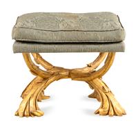 A Rose Tarlow Giltwood Stool