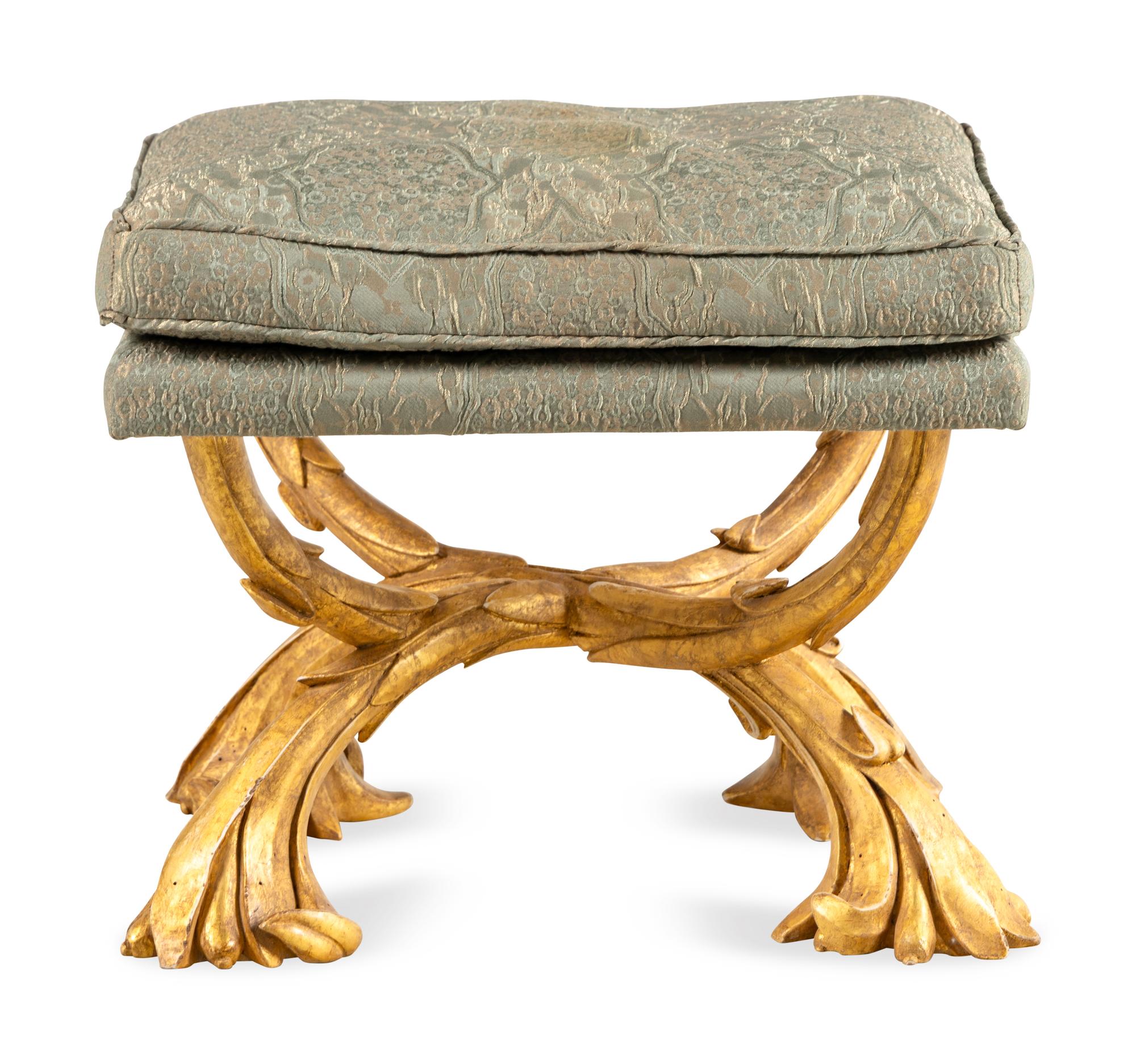 A Rose Tarlow Giltwood Stool