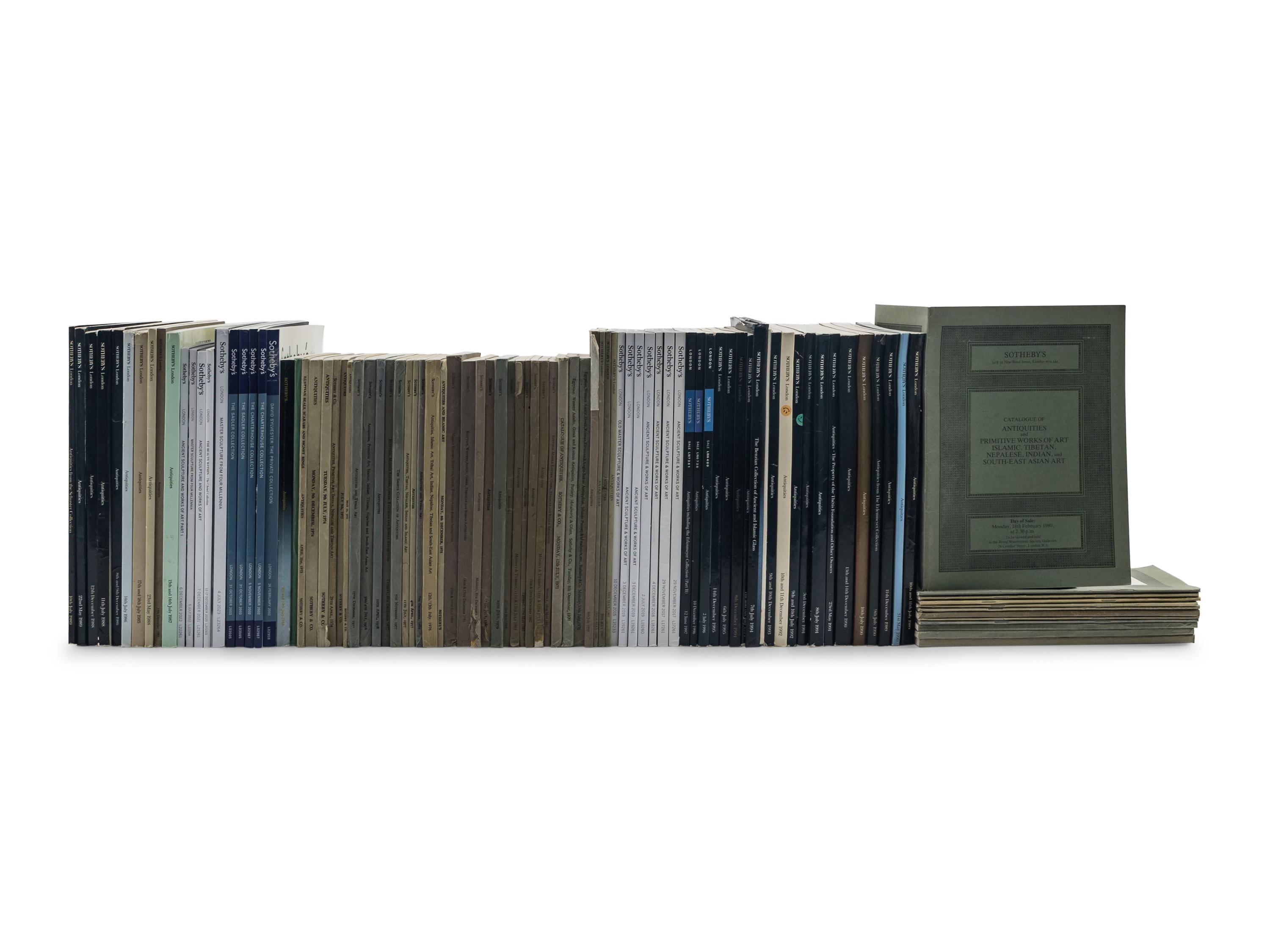 A Collection of 95 Sotheby's London Antiquities Auction Catalogues (1970-2023)