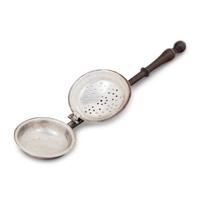 An English Miniature Silver Bed Warming Pan