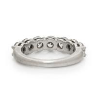 TIFFANY & CO., SEVEN DIAMOND AND PLATINUM RING