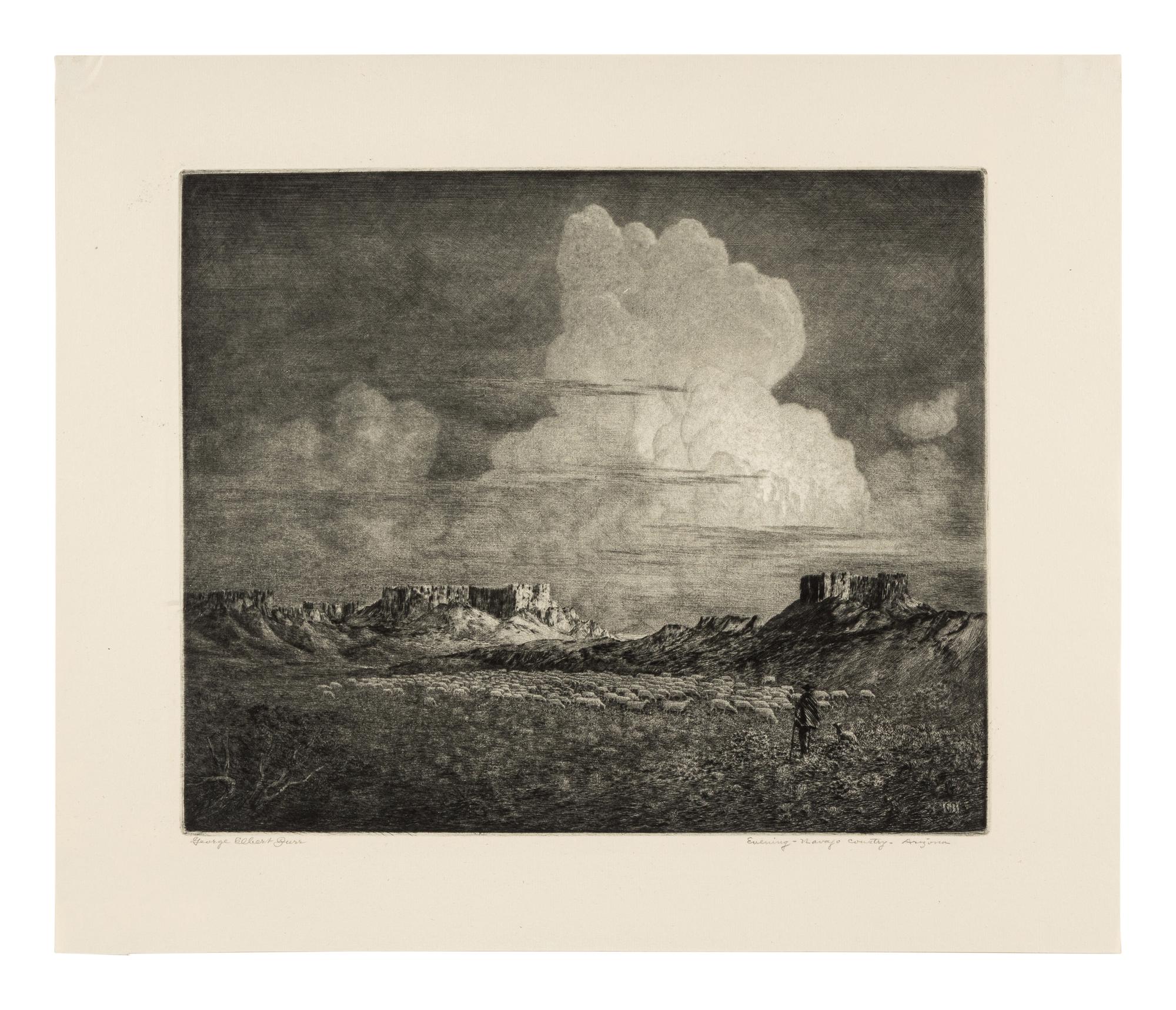 Two Works: On the Apache Trail and Evening - Navajo Country - Arizona