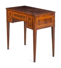 An Italian Walnut and Marquetry Dressing Table